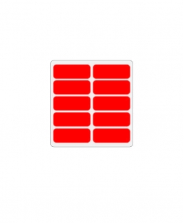 Self Adhesive Label 19mm X 50mm [Red]